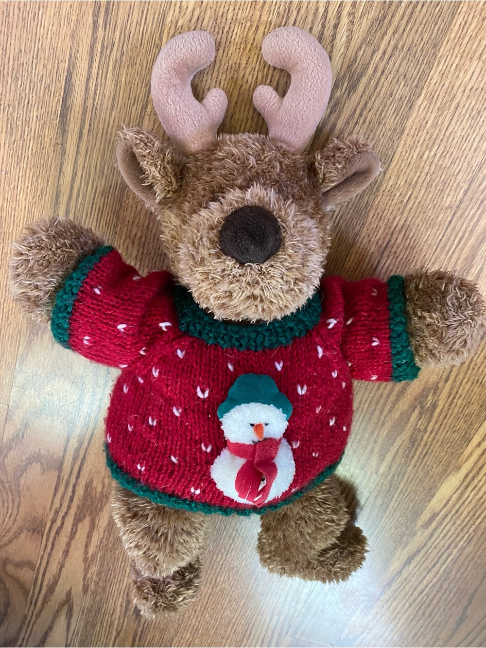 Vintage GUND Plush Moose w/ Sweater
